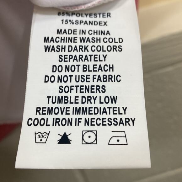 USA Palm Fame women’s size medium 1/4 zip long sleeve activewear pink top - Picture 4 of 5